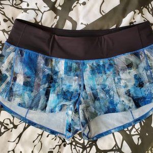 Lululemon Speed up Shorts - Sun Dazed Multi Blue